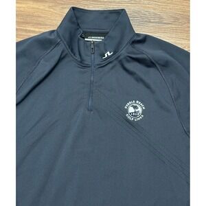 J Lindeberg Fay Seamless Mid Layer 1/4 Zip Navy Performance Pullover Sz XXL